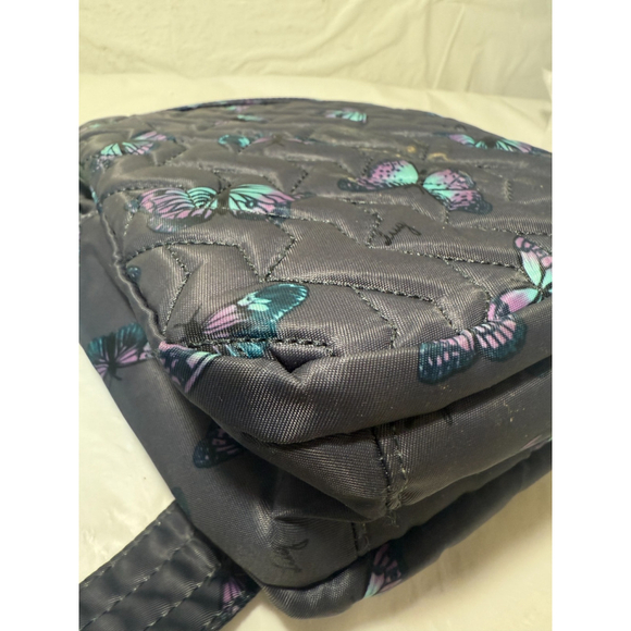 Lug Crossbody Bag in Blue with Butterfly Design - Picture 7 of 12